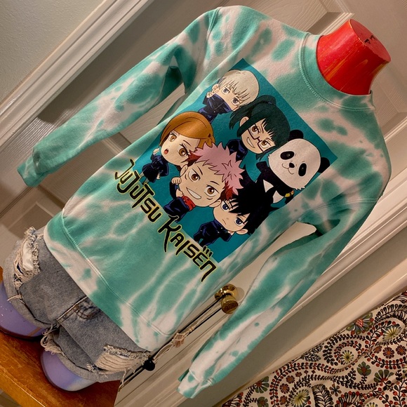 Sweaters - Jujutsu Kaisen Anime Tie-Dye Sweatshirt